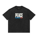 Men T-Shirt Heavy Retro Distressed All-Matching