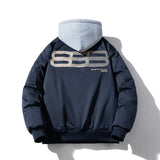 Mens Vintage Jackets Student Thickened Jacket Padded Baseball Uniform
