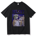 Kawaii Huh Meme Cat T Shirts Funny Men/women T Shirts