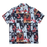 GUILTYPARTIES TIGER Shirts Joint Japanese Basquiat Graffiti Short Sleeve Flower Shirt