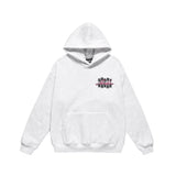 Men Fleece Lined Hoodie Hooded Sweater Loose Men's Clothing Ins Letter Embroidered Printed Pullover