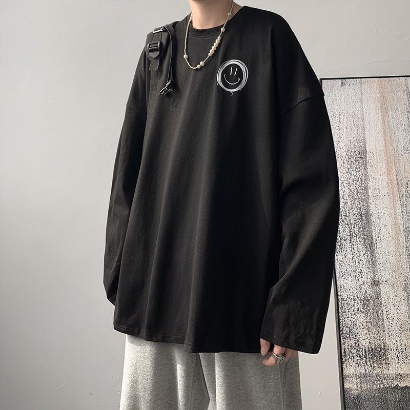 Men T Shirt Loose Trendy All-Match