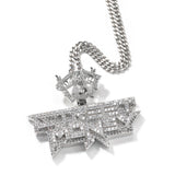 Jewelry Hip Hop Alphabet Copper Diamond Necklace Male Alphabet Pieces Spectrum St. Valentine's