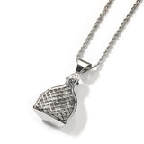 Jewelry Bottle Pendant Necklace Copper Set Zircon Hip Hop Rap Spectrum