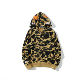Ape Hoodie Classic Camo Shark Hooded Cardigan Zip Embroidery