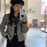 Women Knitted Cardigan Short Chic Sweater