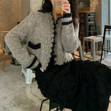 Women Knitted Cardigan Temperament Knitted Small Figure