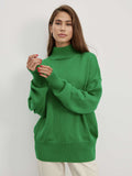Women Work Business Casual Sweats Loose Turtleneck Sweater