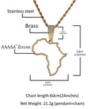 Jewelry Copper with Zircon Hollow African Pendant St. Valentine's Spectrum Royalty