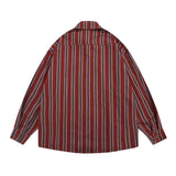 Men Long Sleeved T Shirt Vertical Striped Long Sleeve Shirt Outer Wear Men's Spring and Autumn Loose Casual