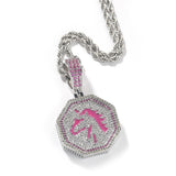 Jewelry Zodiac Pendant Copper Inlaid Zircon Luminous Animal Royalty