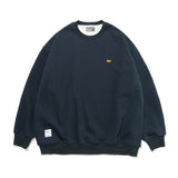 Men Fleece Lined Hoodie Crew Neck Sweater Men's Loose Winter Casual Pullover Long Sleeve Sports Top