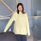 Women Pullover Sweater Retro Loose Sweater