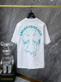 Chh Chrome Hearts T Shirts Summer Sanskrit Patch Embroidery Casual Sports Short Sleeve T-Shirt
