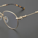 CHH Chrome Hearts Glasses Vintage Art Round Myopia Glasses Frame