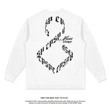 Unisex Long Sleeve Shirt Autumn and Winter Long Sleeve T-Shirt Loose