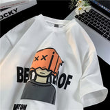 Men T Shirt Summer plus Size Tide Flame Man