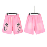 Hellstar Shorts Summer Casual Sports Wash Shorts