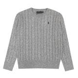 Ralph Lauren Knitted sweaters cotton thread ruff pony embroidery twist crew neck