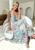 Women Dress V-neck Sexy Sling Dress