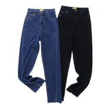 Women Jeans Slim Fit Slimming Retro Versatile Burr