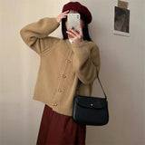 Women Knitted Cardigan Loose Slimming