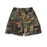 MIJKO Mens Shorts Camouflage Multi-bag Casual Unisex Shorts