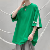Men T Shirt Summer Loose Retro Pu Shuai