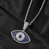 Jewelry Hip Hop Diamond Eyes Pendant Necklace Copper St. Valentine's The Eye of Horus