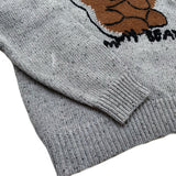 Kapital Sweater Vintage Bear Plush Loose Pullover Lazy Autumn and Winter Leisure All-Match Wool Sweater