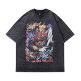Men T-Shirt Creative Printing Distressed