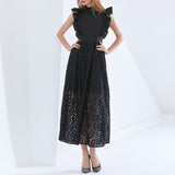 Bohemian Dress Lace Slimming Long Dress