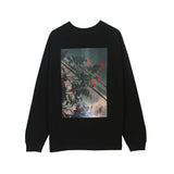 Fog Fear of God Essentials T Shirt Double Line Floral Long Sleeve High Street Loose Couple Bottoming Shirt Men