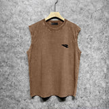 Purple Brand Distressed Tank T Shirts Distressed Sleeveless T-shirt Vest