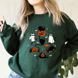 Cute Halloween Ghost Boo Cat Sweatshirt Halloween Cat Shirt