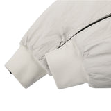 Men Cotton Padded Jacket Men's Casual Multi-Zip Coat Cotton Coat Loose Jacket