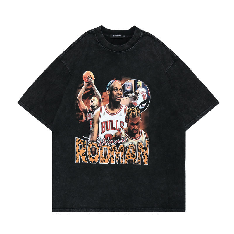 Men T-Shirt Loose Half Sleeve T-shirt Top