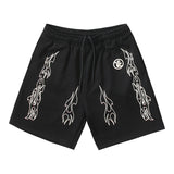 Hellstar Shorts Flame Print Casual Shorts