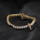 Bracelet Black Panther Bracelet with Diamonds Hip Hop Ins Copper Spectrum St. Valentine's