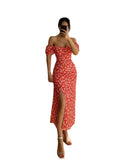 Women Dress Split Temperament Hot Girl Dress