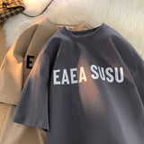 Men T Shirt Simple All-Match round Neck Loose