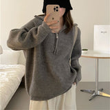 Women Pullover Sweater Loose Knit