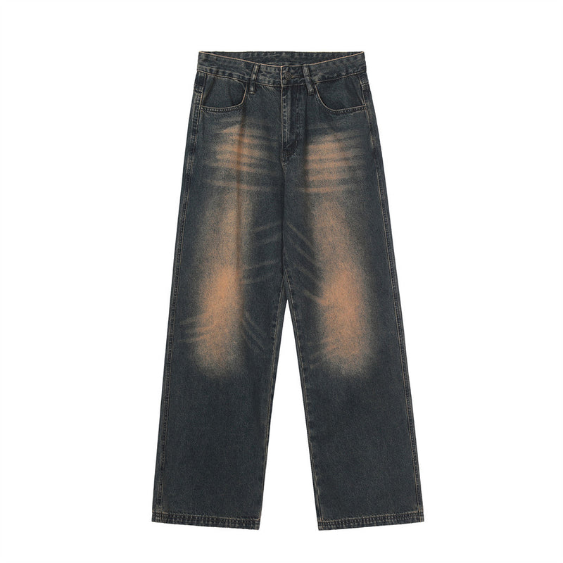 Men Jeans Retro Loose Casual Pants