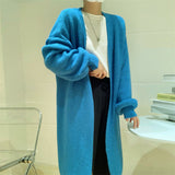 Women Knitted Cardigan Loose Sweater Long Sweater
