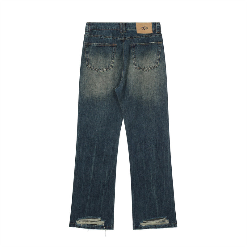 Men Jeans Make Old Ripped Loose