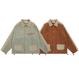 Men Coat Workwear Jacket Retro Lapels