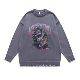 Women Sweater Vintage Knitted Sweater Oversize