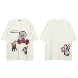 Men T-Shirt Fun Cartoon Foam Oversize All-Matching