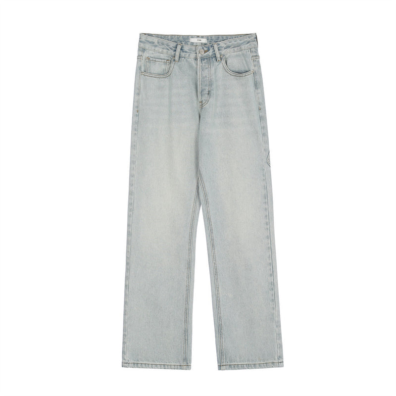 Men Jeans Cartoon Pocket Hip-Hop Fashion Casual