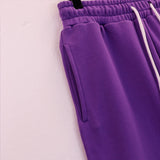 Denim Tears Hoodie & Sweatpants 2 Piece Set Kapok Letter Hooded Sweater Trousers Sports Suit